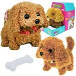 Woopie šokantis interaktyvus šuniukas su kaulu - pudelis