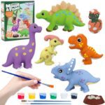Woopie DIY dinozaurų dažymo rinkinys: pasigaminkite gipso figūrėles ir jas nudažykite