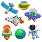 Woopie DIY kosmoso dažymo rinkinys: pasigaminkite gipso figūrėles ir jas nudažykite - Image 2