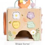 Classic World medinis sensorinis edukacinis kubas 5in1 - Image 3