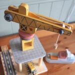 Tooky Toy magnetinis medinis uosto krano rinkinys - Image 3