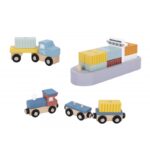 Tooky Toy magnetinis medinis uosto krano rinkinys - Image 9