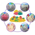 Woopie 4 spalvų kinetinis smėlis su priedais ir krepšeliu 0.8kg - Image 6