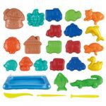 Woopie 4 spalvų kinetinis smėlis su priedais ir krepšeliu 0.8kg - Image 4