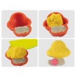 Woopie 4 spalvų kinetinis smėlis su priedais ir krepšeliu 0.8kg - Image 3