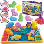 Woopie kinetinis smėlis su priedais 1.2kg - zoologijos sodas